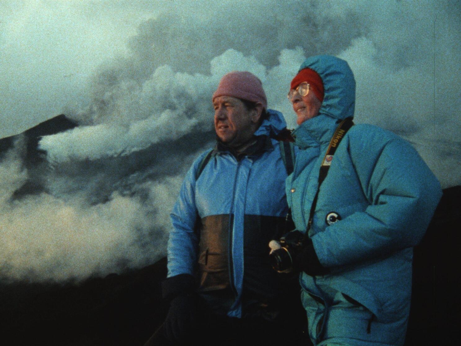 A celebrity volcanologist couple spotlighted in new doc | AP News
